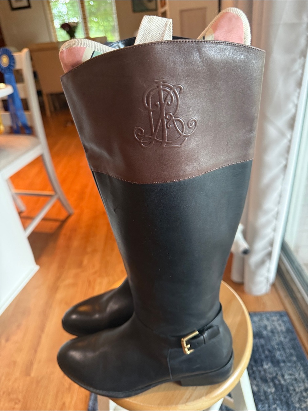 Ralph Lauren leather riding style boots. Size 9.5